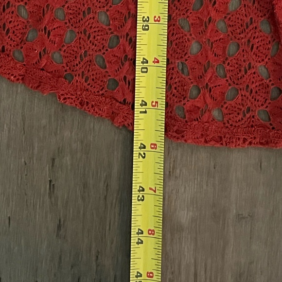 As U Wish Racerback Crochet High Low Dress in Rust/ Burnt Orange Size Medium - Picture 6 of 8